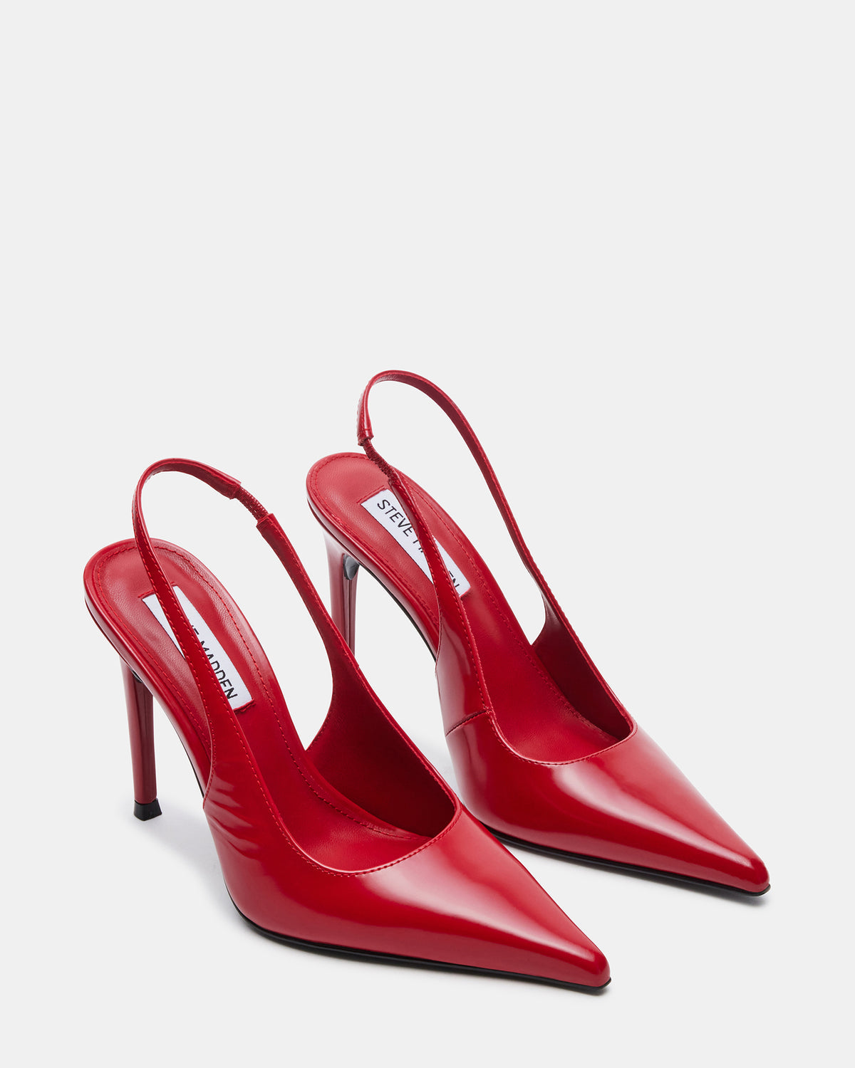 REYES Red Slingback Stiletto Pointed-Toe Pump Women's Heel