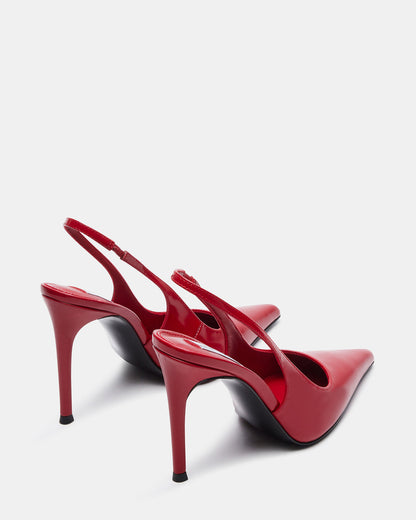 REYES Red Slingback Stiletto Pointed-Toe Pump Women's Heel