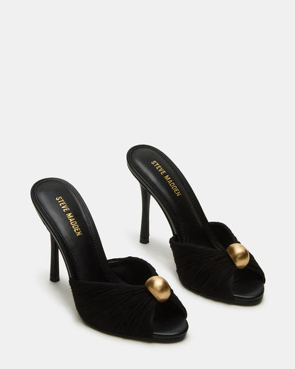 PRIYA Black/Gold Mule Women's Heel