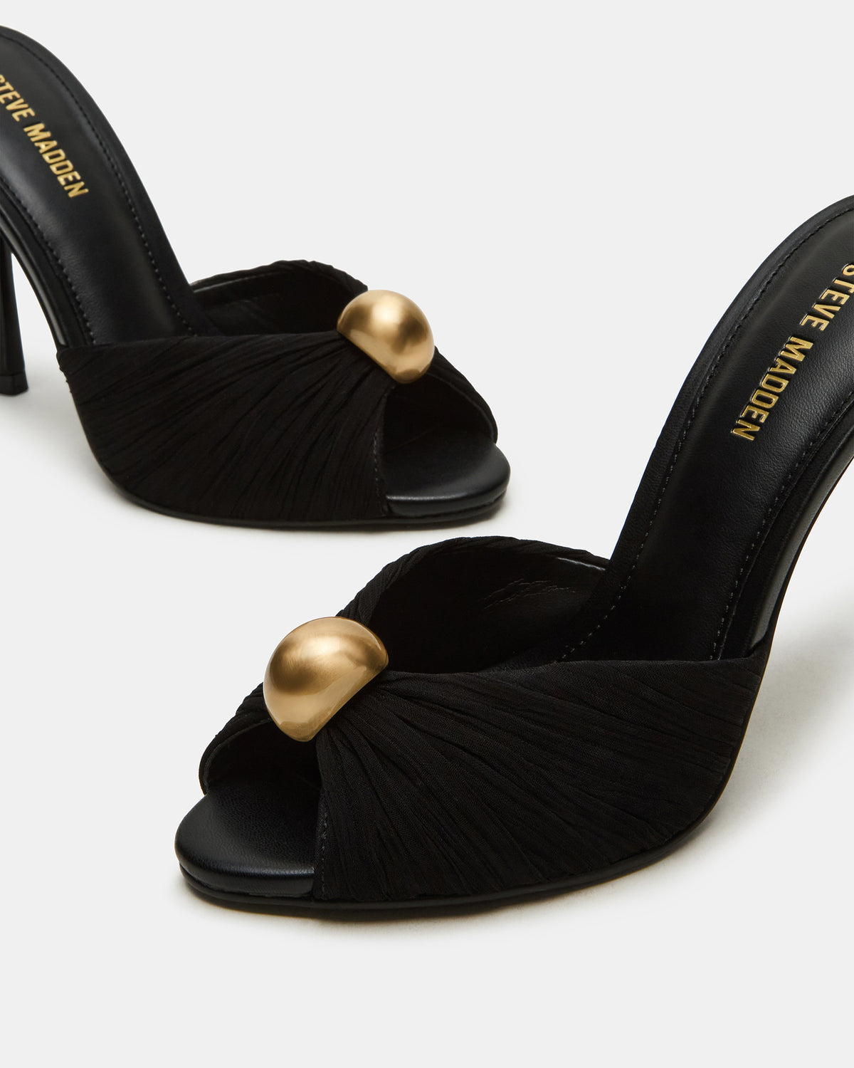 PRIYA Black/Gold Mule Women's Heel