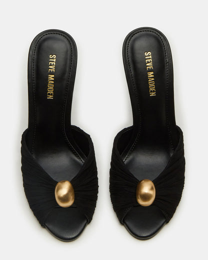 PRIYA Black/Gold Mule Women's Heel