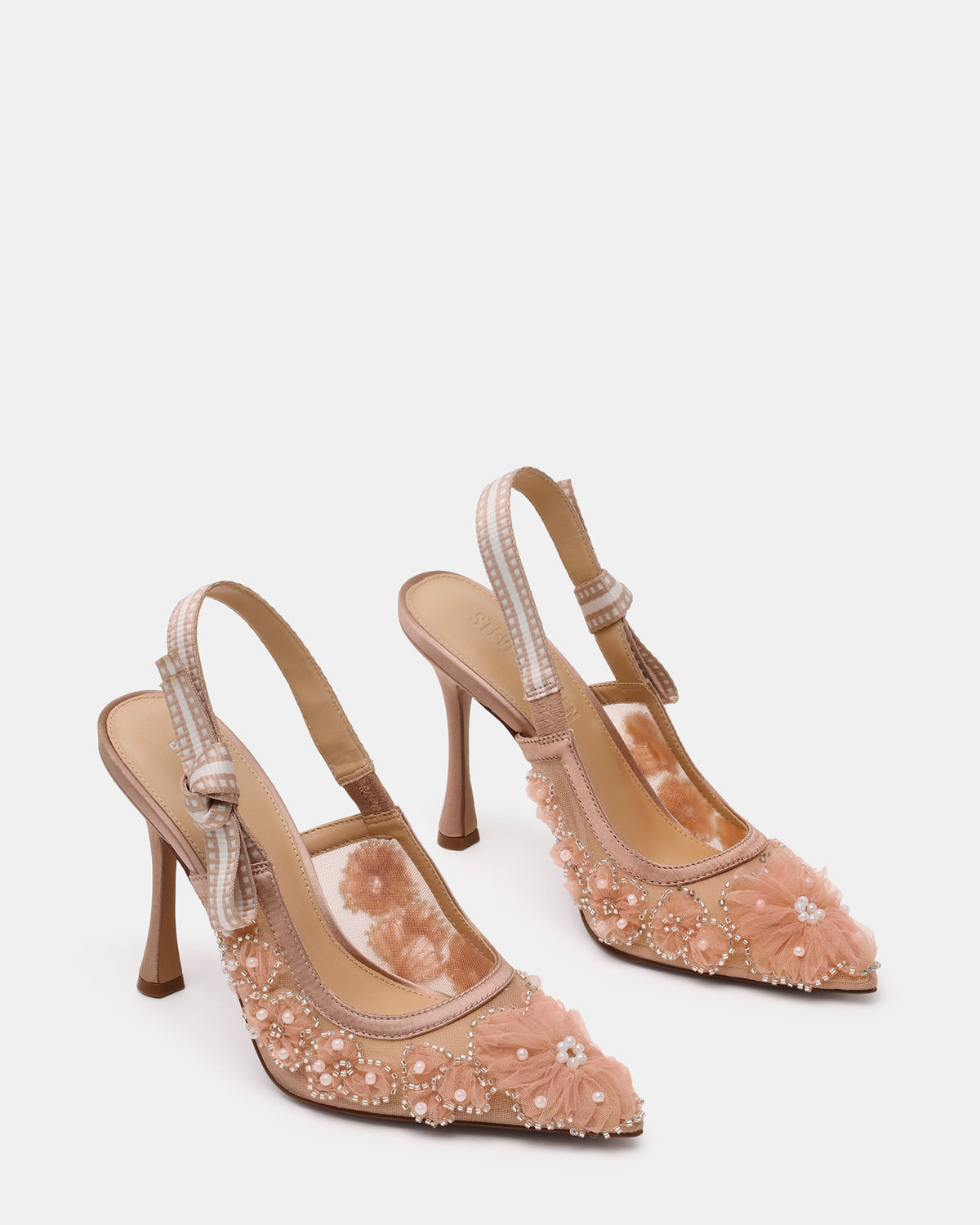 BRI Mesh Blush Slingback Pump Women's Heel