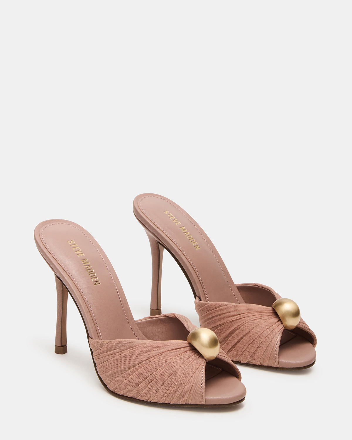 PRIYA Mocha/Gold Mule Women's Heel