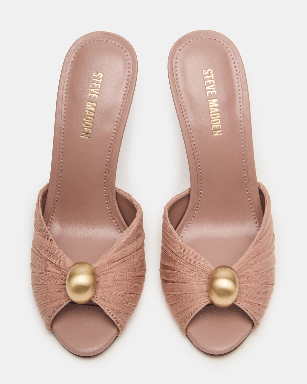 PRIYA Mocha/Gold Mule Women's Heel