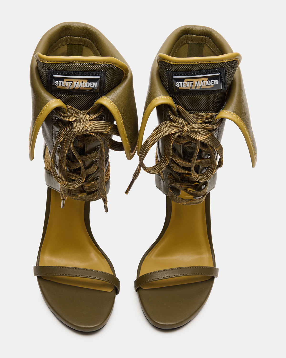 CASELLA Olive Open-Toe Stiletto Lace-Up Women's Heel
