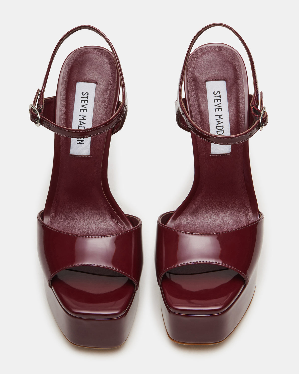 COLOGNE Wine Patent Platform Stiletto Women's Heel