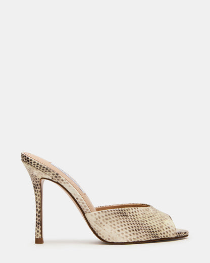 PRIYA Natural Snake Mule Women's Heel