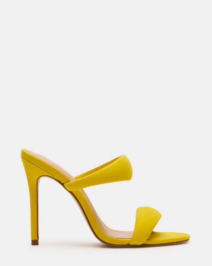SATURN Yellow Stiletto Mule Women's Heel