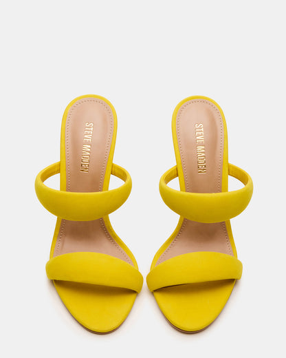 SATURN Yellow Stiletto Mule Women's Heel