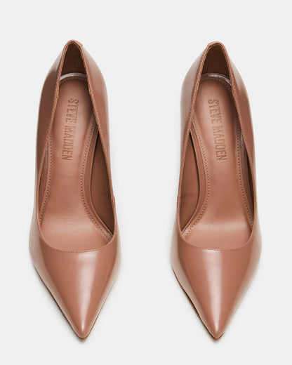 NOIR Mocha Pointed-Toe Stiletto Pump Women's Heels