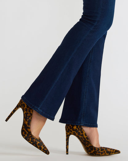 NOIR Leopard Pointed-Toe Stiletto Pump Women's Heels