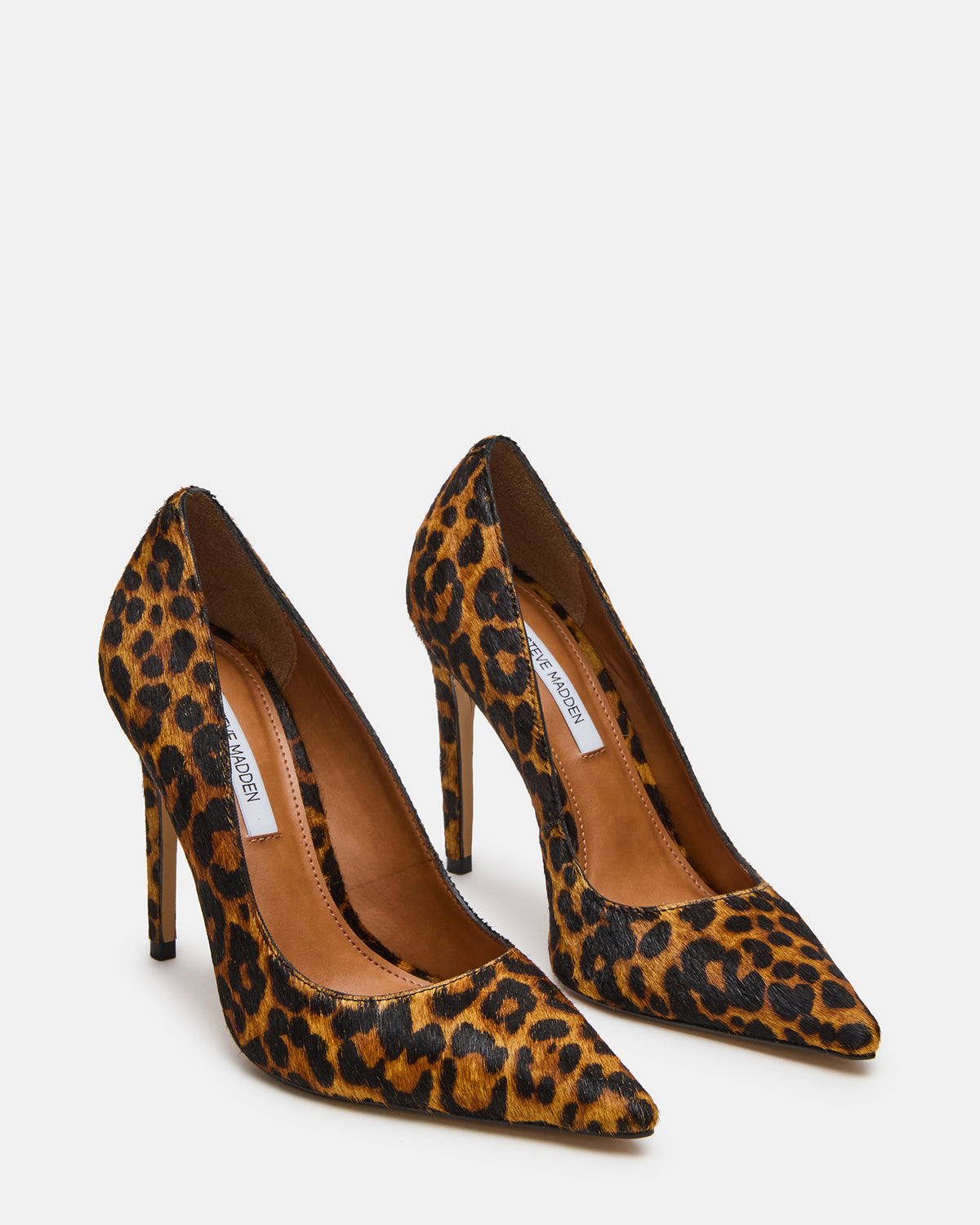 NOIR Leopard Pointed-Toe Stiletto Pump Women's Heels