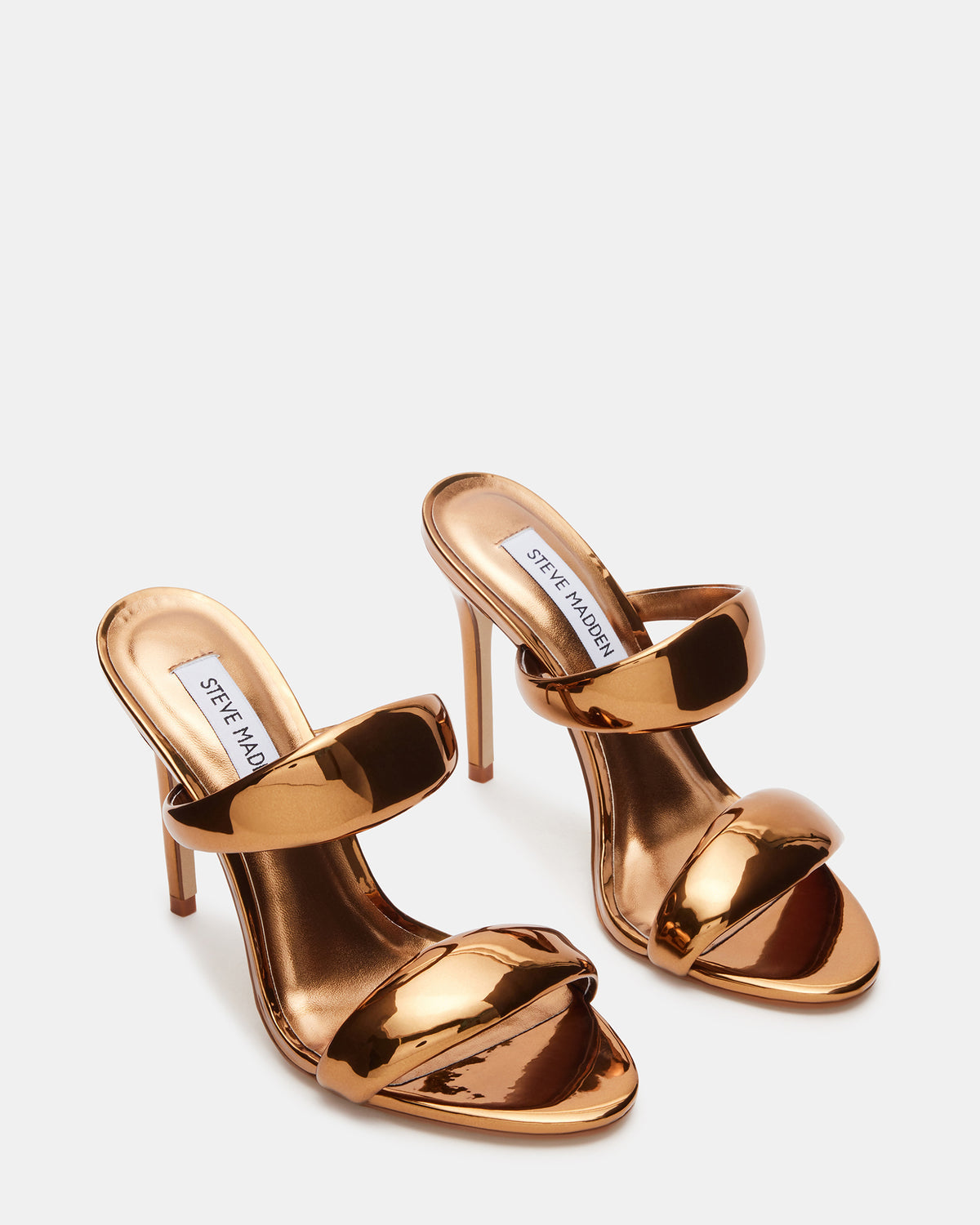 SATURN Bronze Stiletto Mule Women's Heel