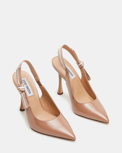 BRI Blush Patent Slingback Pump Women's Heel
