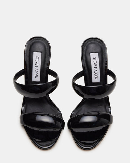 SATURN Black Stiletto Mule Women's Heel