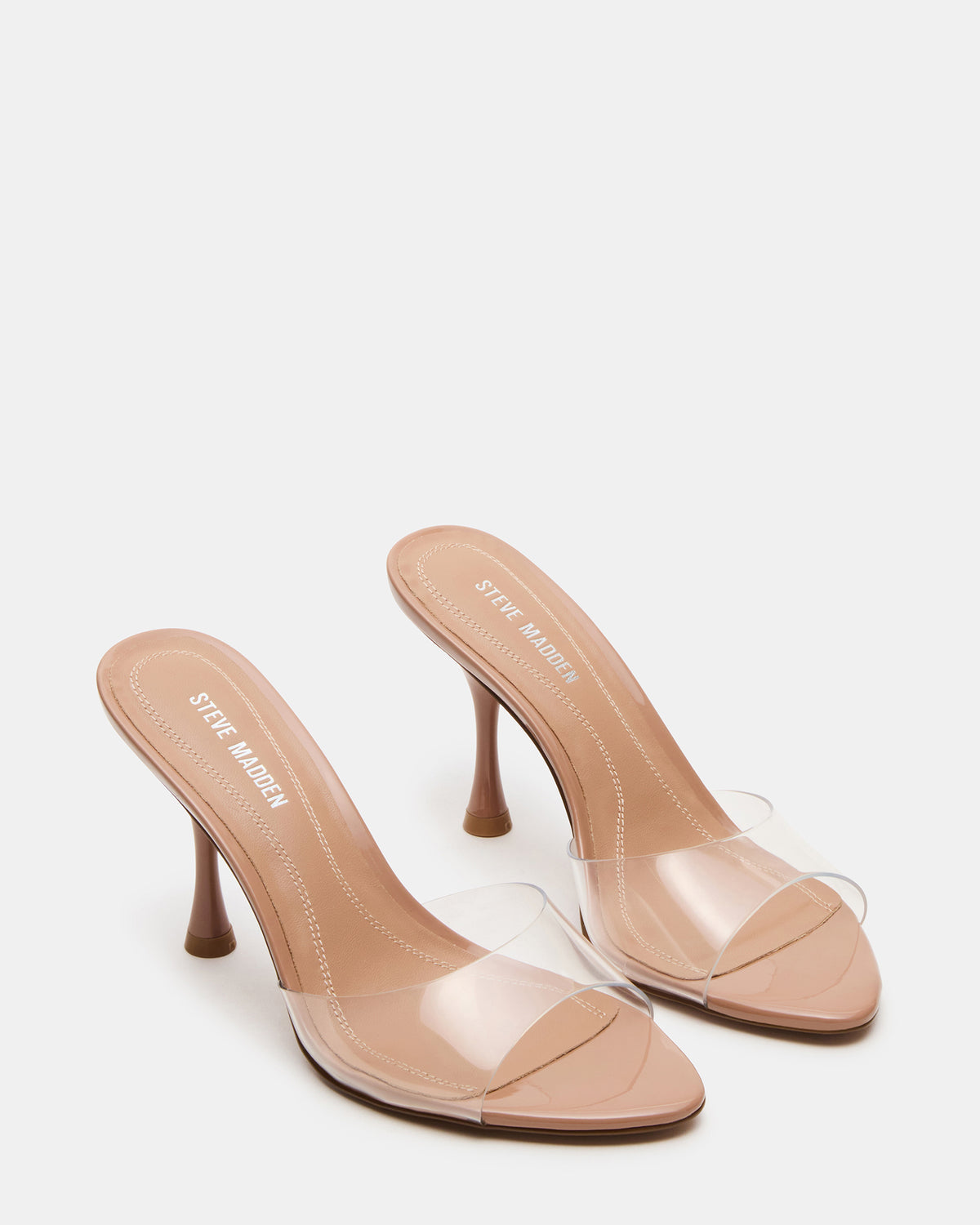 SANTI Clear Pointed-Toe Mule Women's Heel