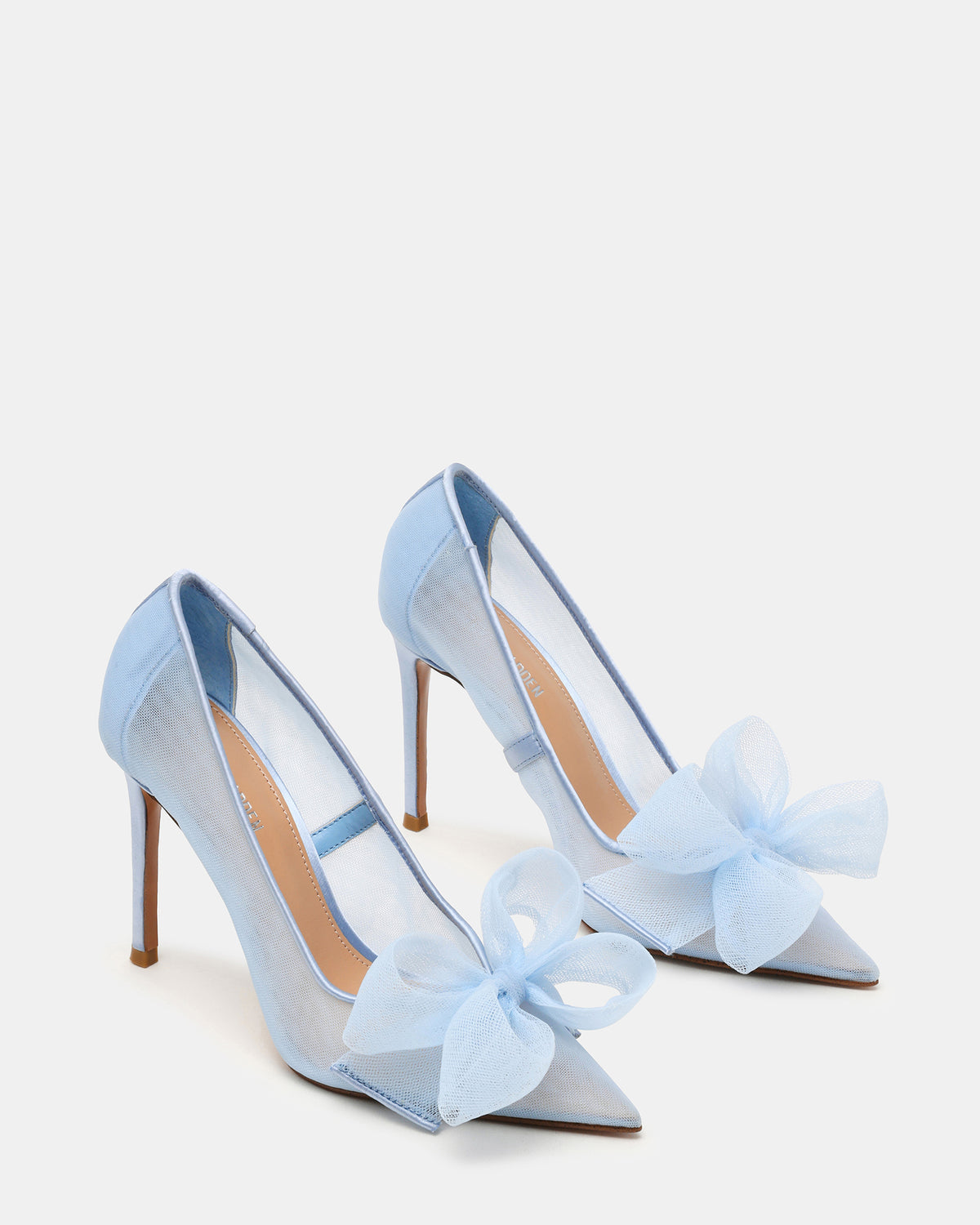 TAFFY Blue Bow Pointed-Toe Stiletto Pump Women's Heel