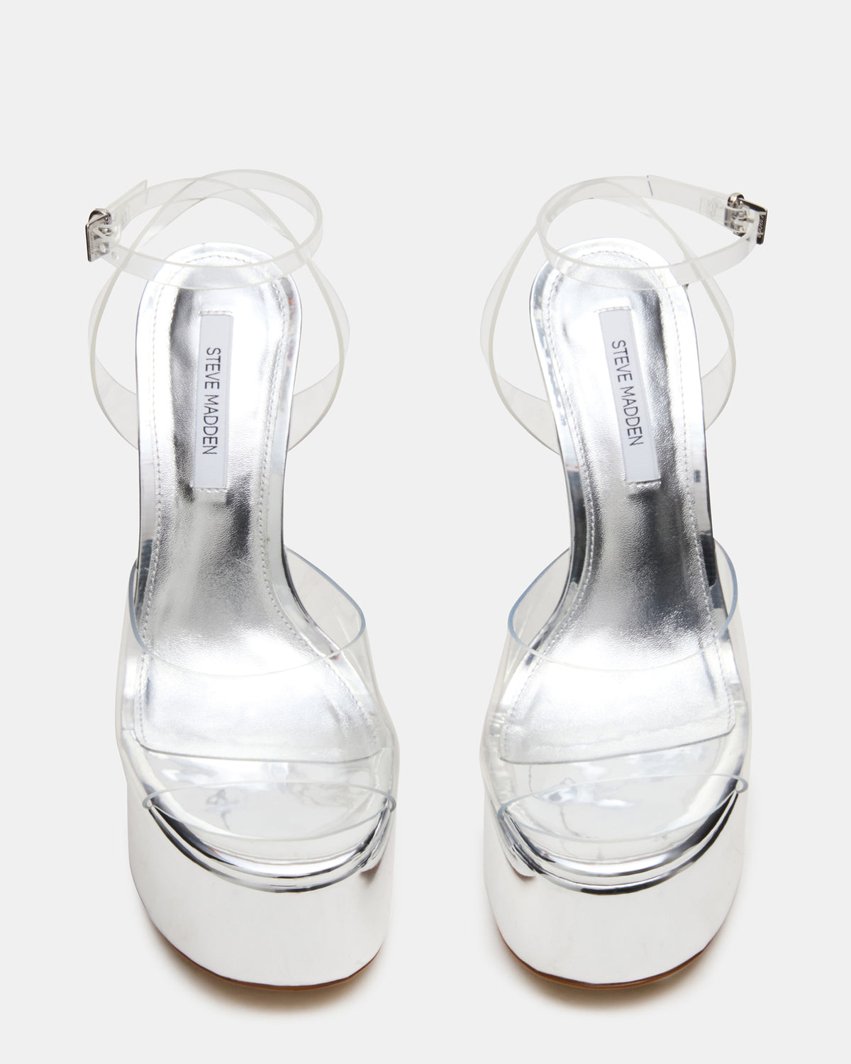 OLYSSIA Clear Platform Stiletto Ankle Strap Women's Heel
