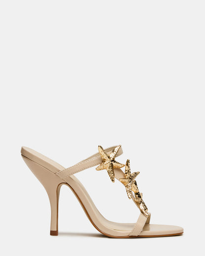 AQUARIAN Bone Star-Detail Round-Toe Mule Women's Heel