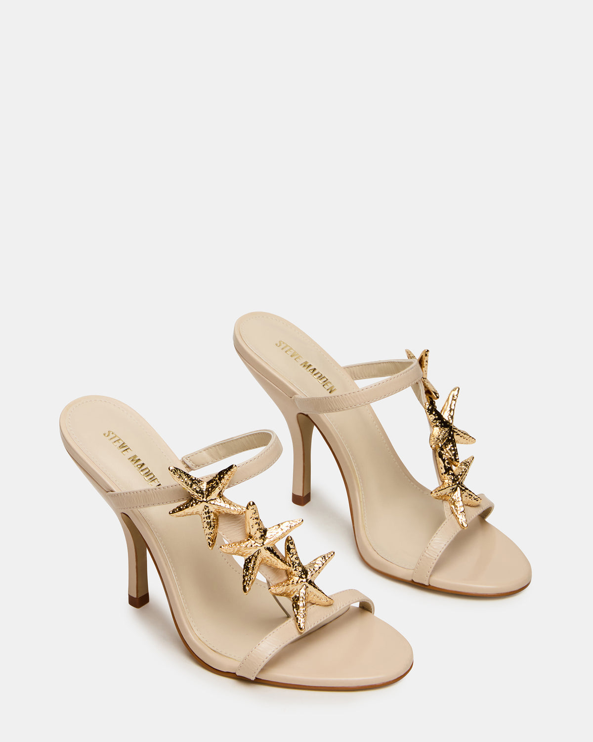 AQUARIAN Bone Star-Detail Round-Toe Mule Women's Heel
