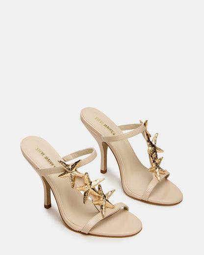 AQUARIAN Bone Star-Detail Round-Toe Mule Women's Heel