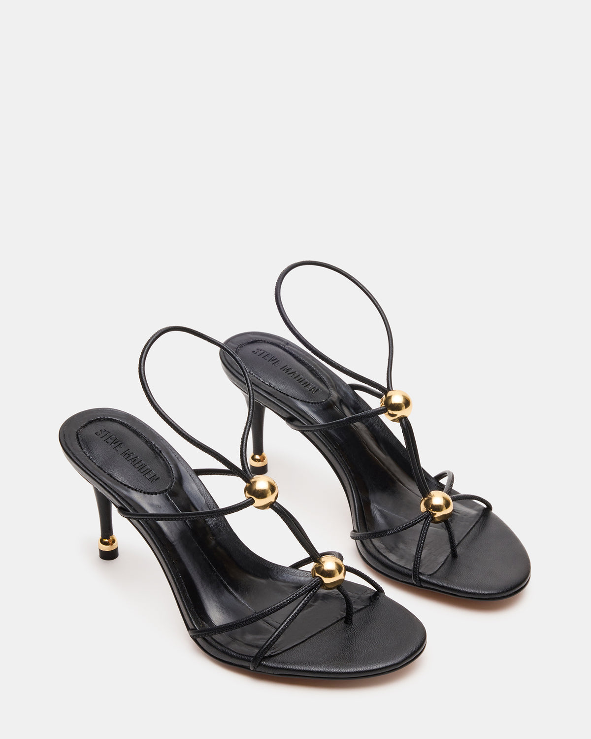 RAMOS Black Strappy Stiletto Women's Heel