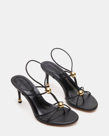 RAMOS Black Strappy Stiletto Women's Heel