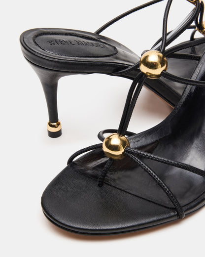 RAMOS Black Strappy Stiletto Women's Heel