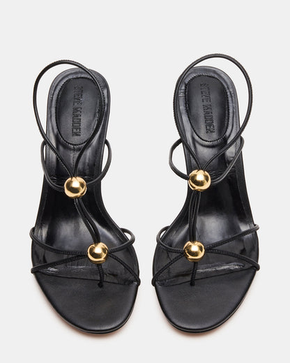 RAMOS Black Strappy Stiletto Women's Heel