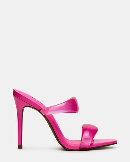 SATURN Jelly Pink Stiletto Mule Women's Heel