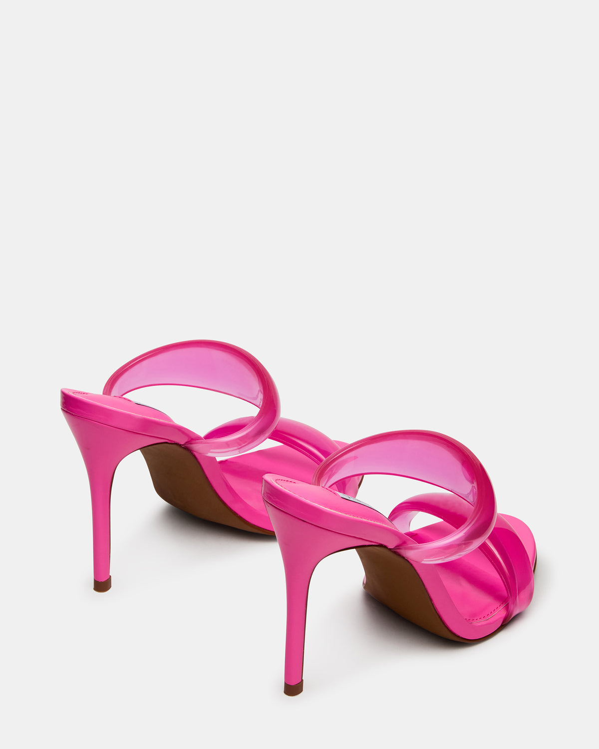 SATURN Jelly Pink Stiletto Mule Women's Heel