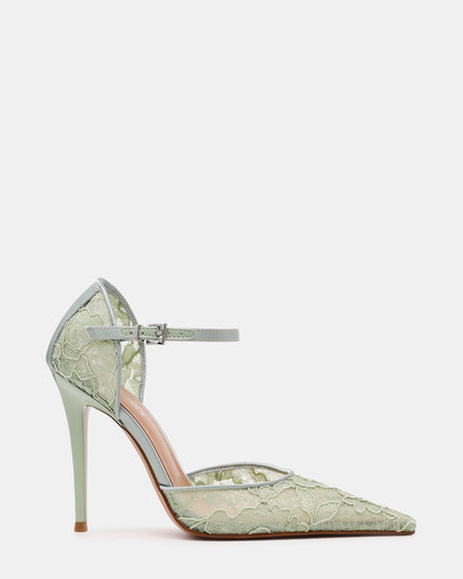 AVANT Pistachio Lace Pointed-Toe Stiletto Pump Women's Heel