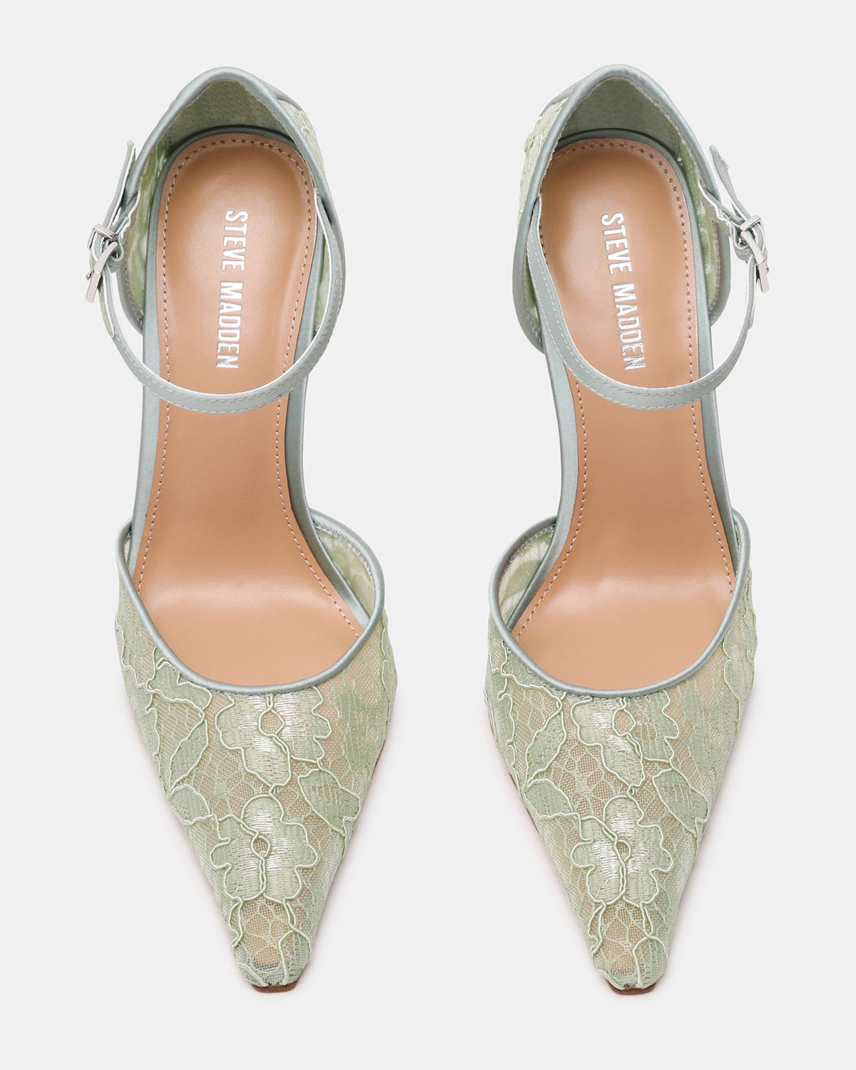 AVANT Pistachio Lace Pointed-Toe Stiletto Pump Women's Heel