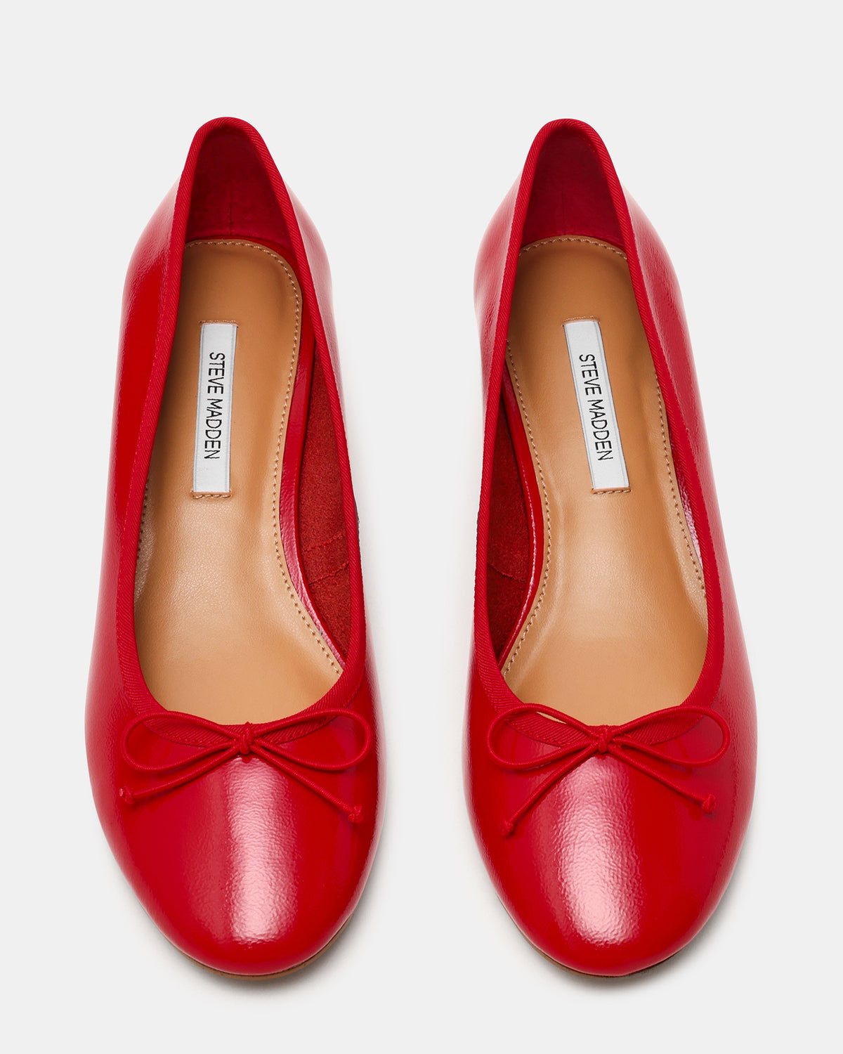KLUTZY Red Patent Ballet Wedge Bow Round-Toe Women's Heel