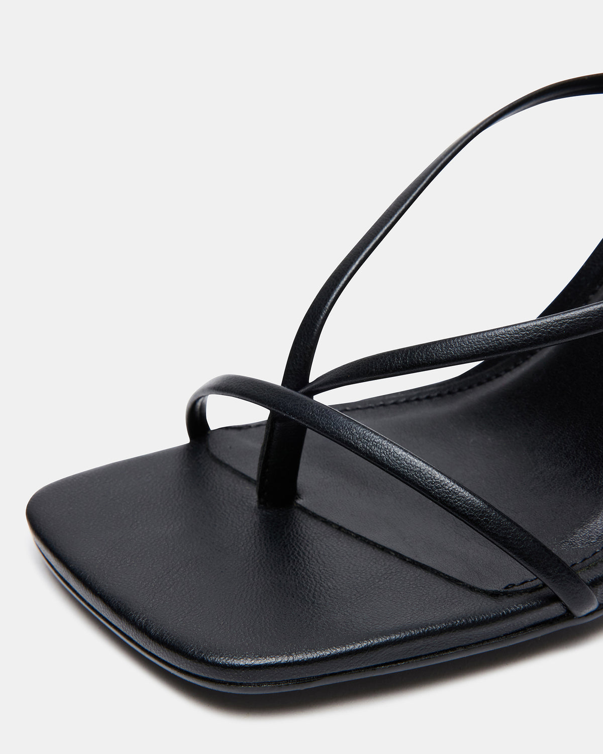 ANNIE Black Women's Strappy Square Toe Heel