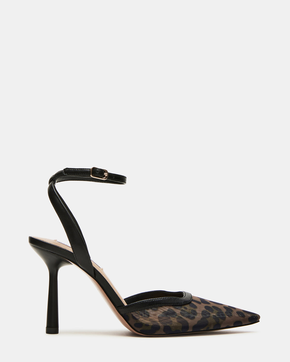 ALLIANCE Mesh Leopard Pointed-Toe Pump Women's Heel