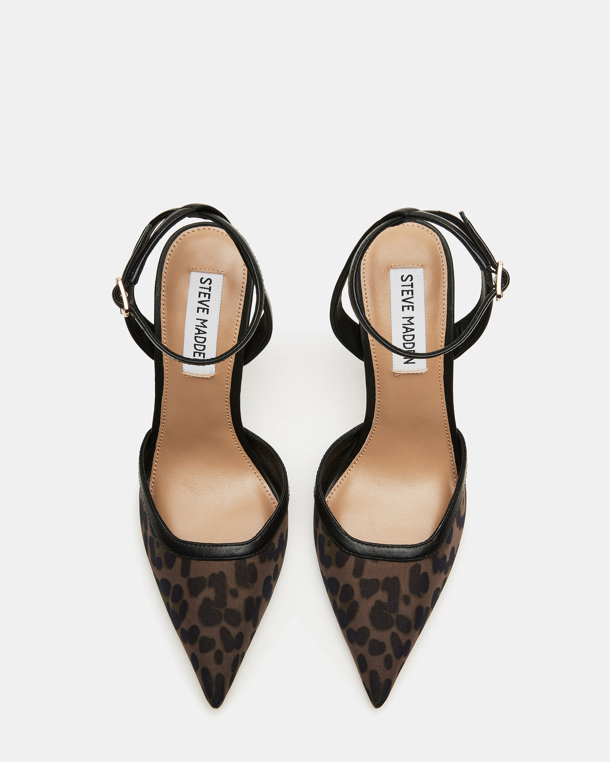 ALLIANCE Mesh Leopard Pointed-Toe Pump Women's Heel