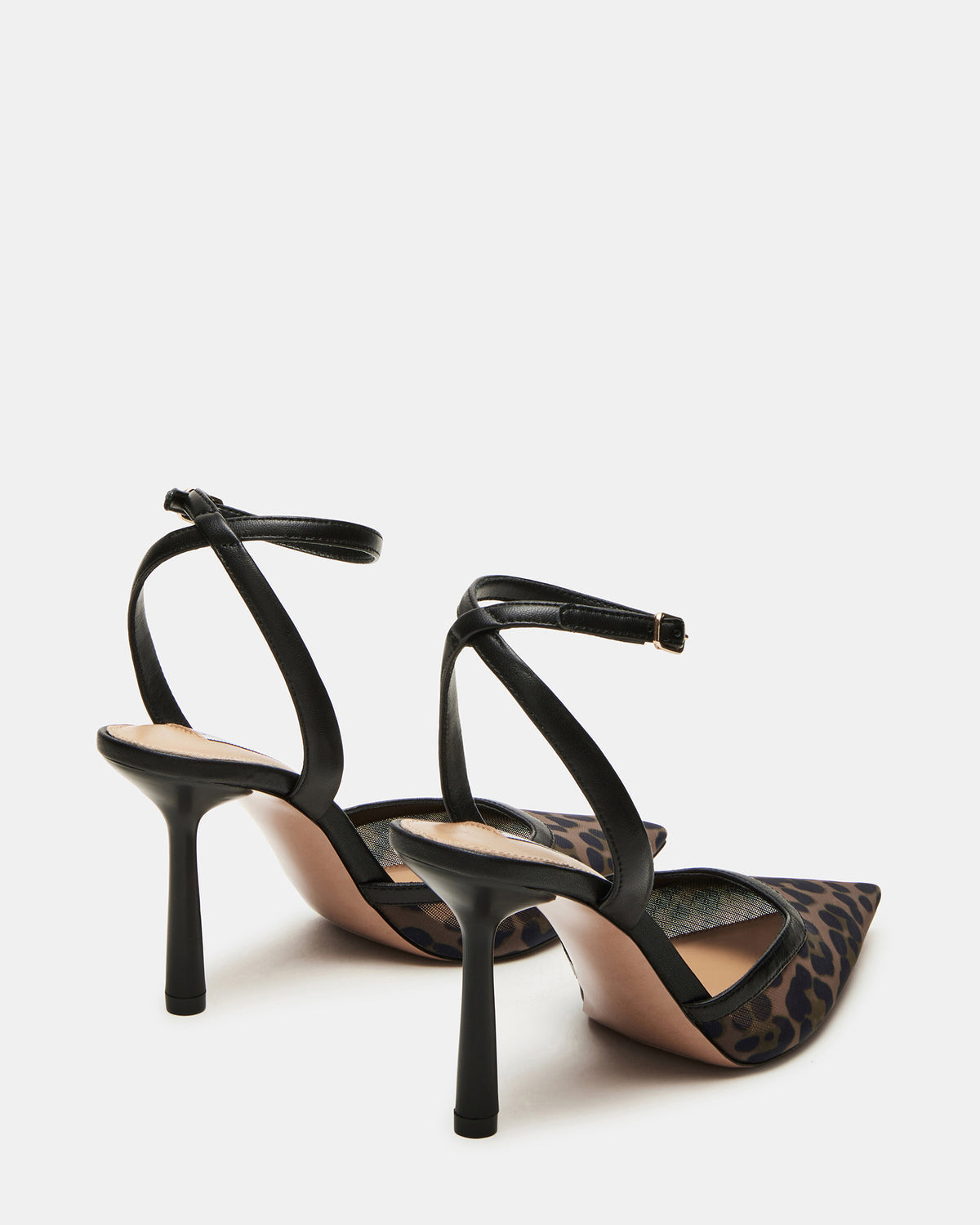 ALLIANCE Mesh Leopard Pointed-Toe Pump Women's Heel