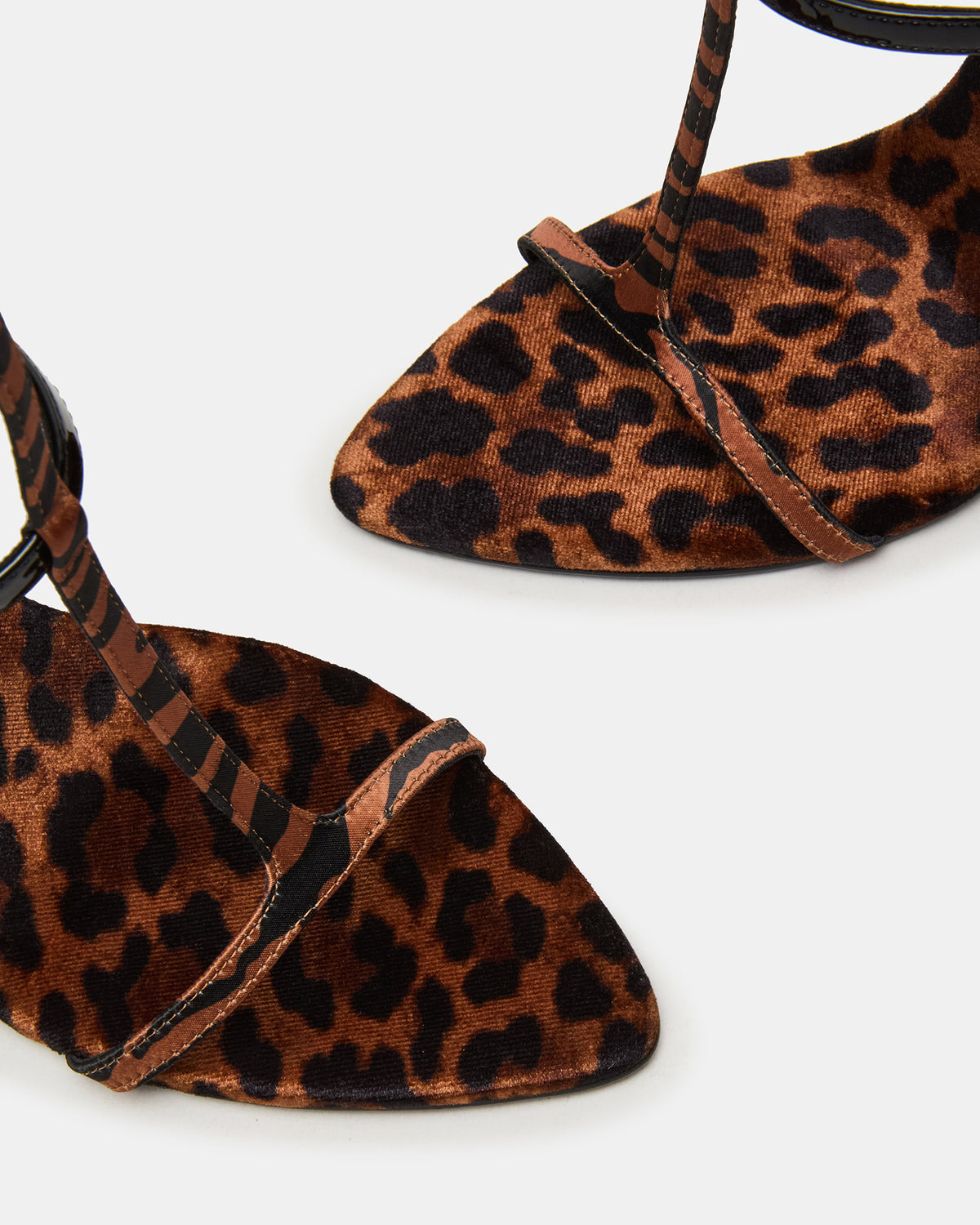 SALMA Animal Multi Stiletto Strappy Open-Toe Ankle Strap Women's Heel