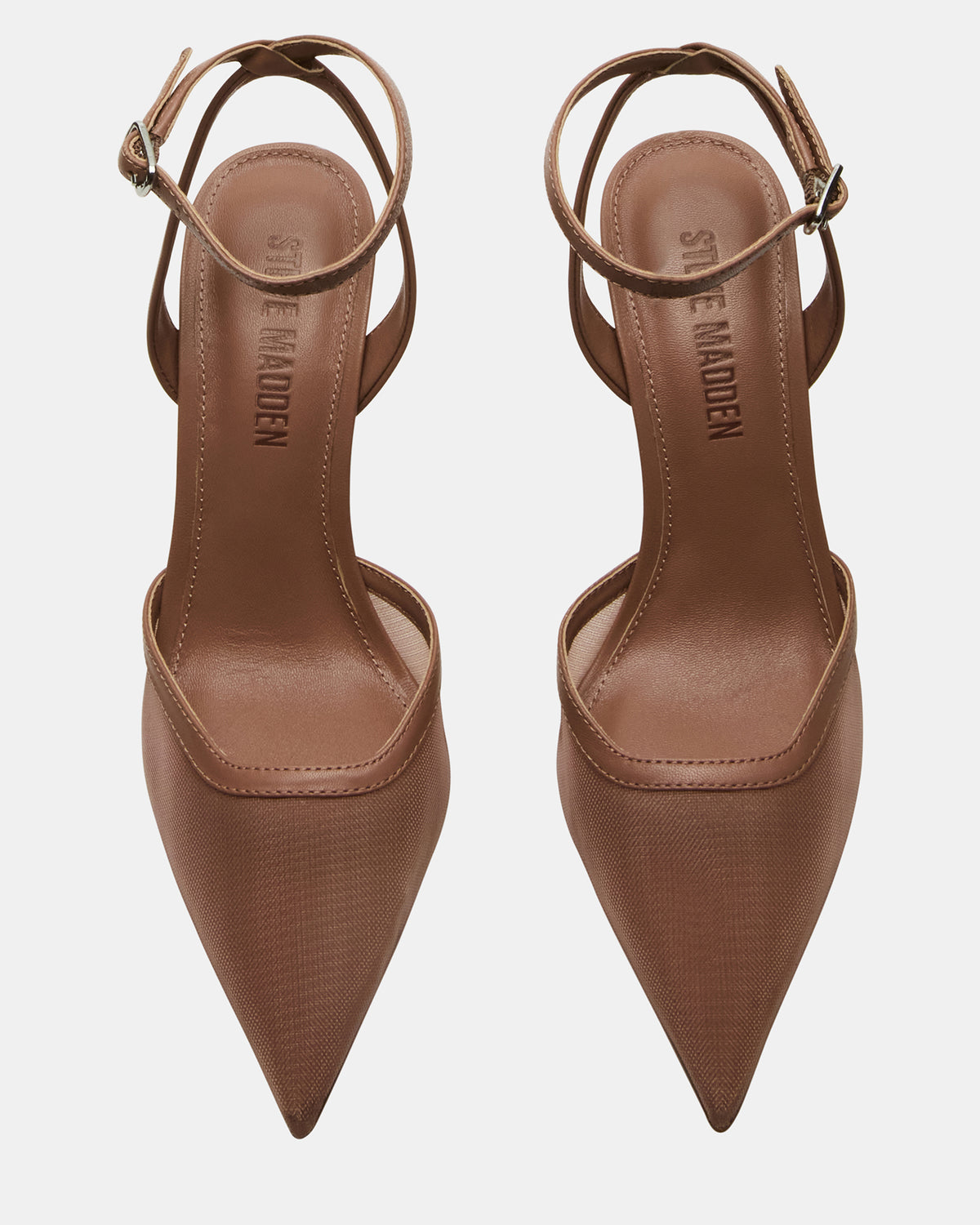 ALLIANCE Mesh Mocha Pointed-Toe Pump Women's Heel