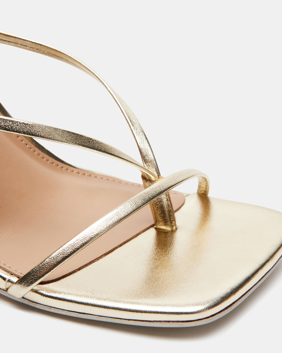 ANNIE Champagne Women's Strappy Square Toe Heel