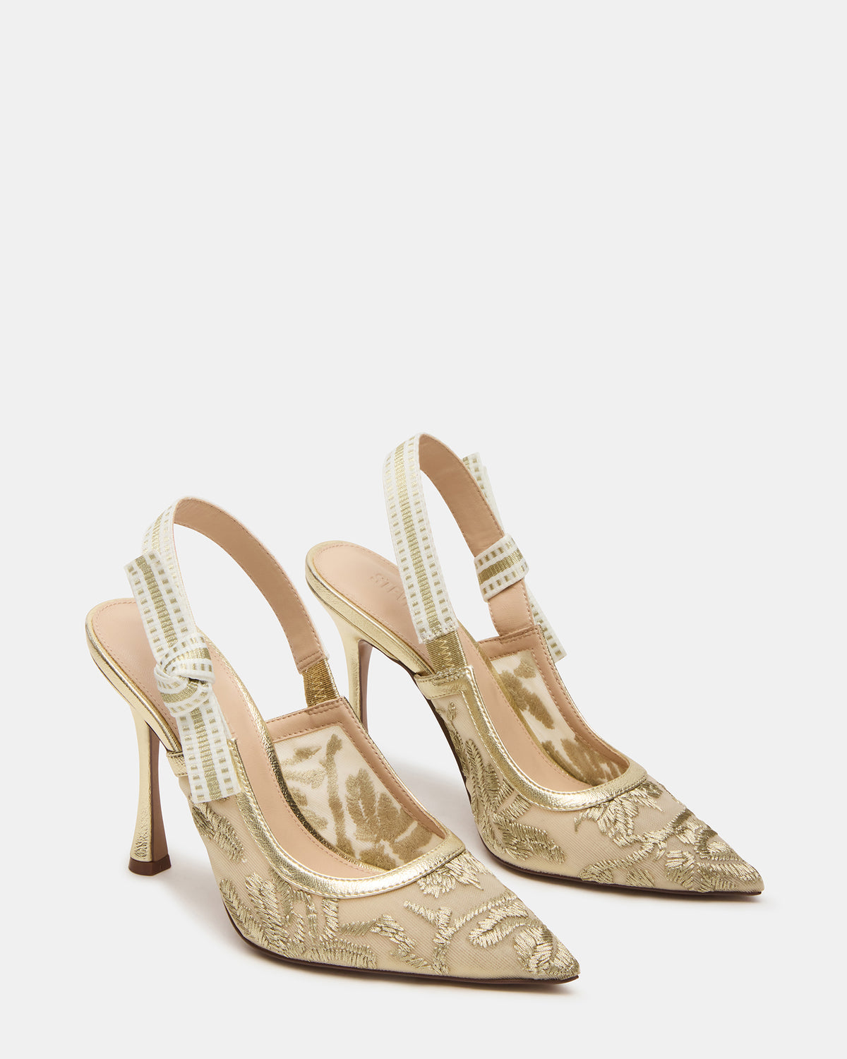 BRI Gold Multi Slingback Pump Women's Heel