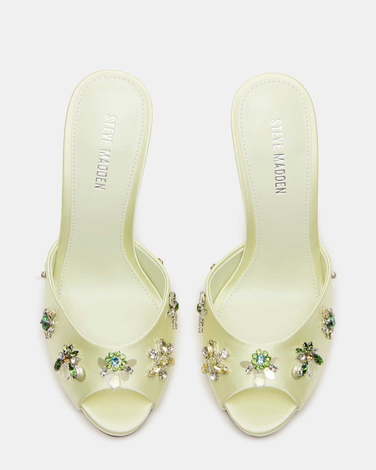 PRIYA Butter Yellow Stones Mule Women's Heel
