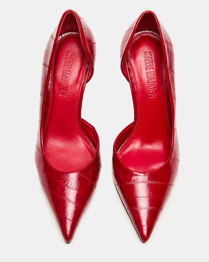 NULA Red Eeel Pointed-Toe Stiletto Pump Women's Heel