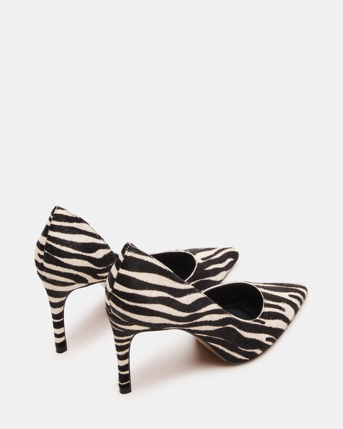NULA Zebra Pointed-Toe Stiletto Pump Women's Heel