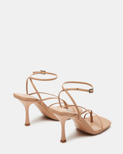 ANNIE Natural Women's Strappy Square Toe Heel