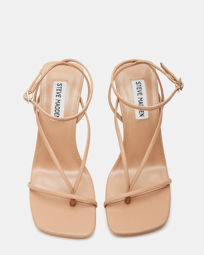 ANNIE Natural Women's Strappy Square Toe Heel