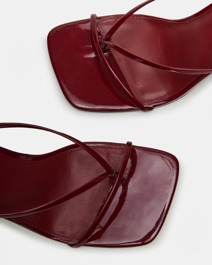 ANNIE Wine Women's Strappy Square Toe Heel