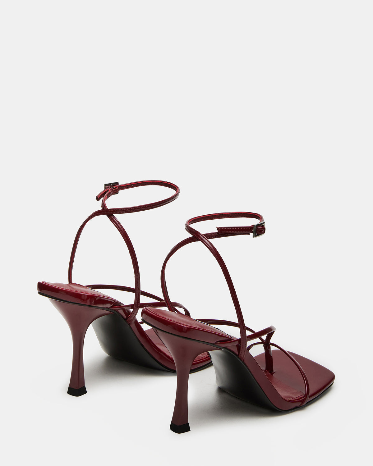 ANNIE Wine Women's Strappy Square Toe Heel