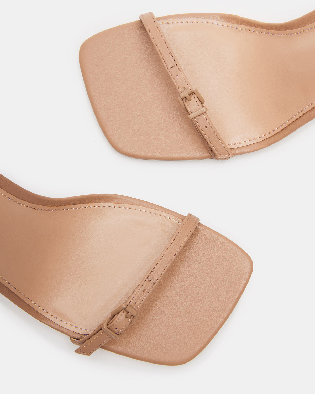 AILENE Tan Leather Square Toe Dress Sandal | Women's Heels